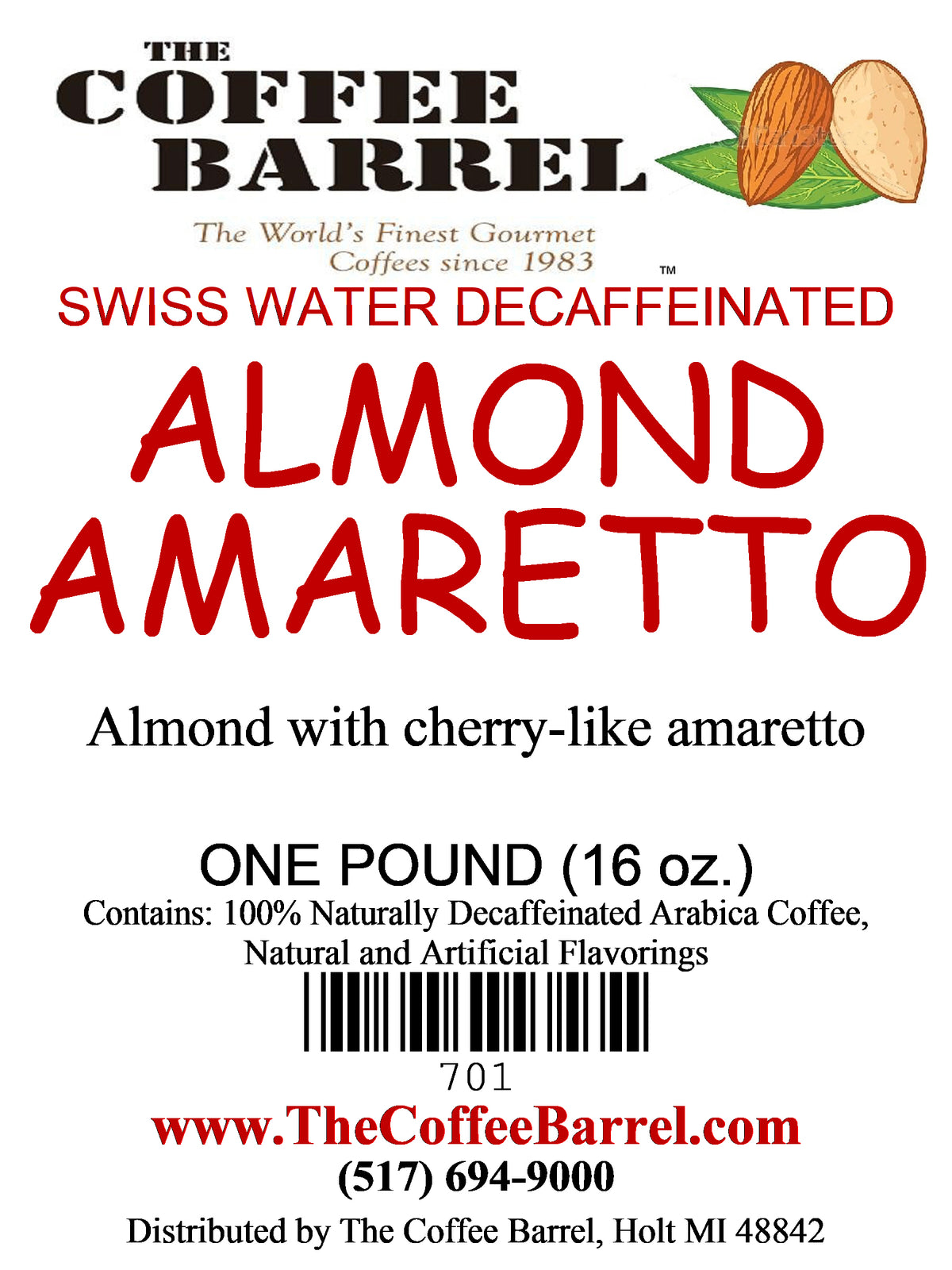 Almond Amaretto- Decaffeinated