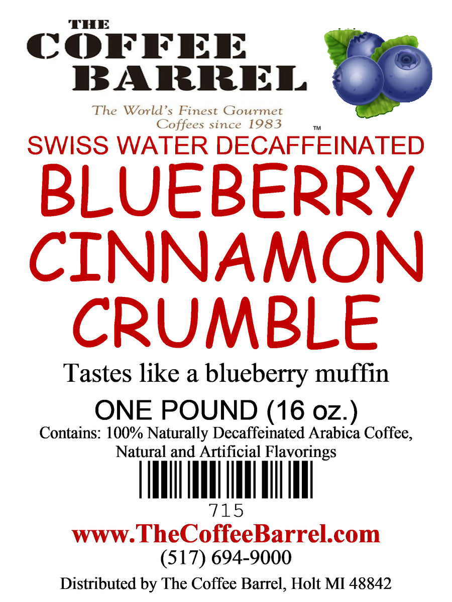 Blueberry Cinnamon Crumble- Decaffeinated