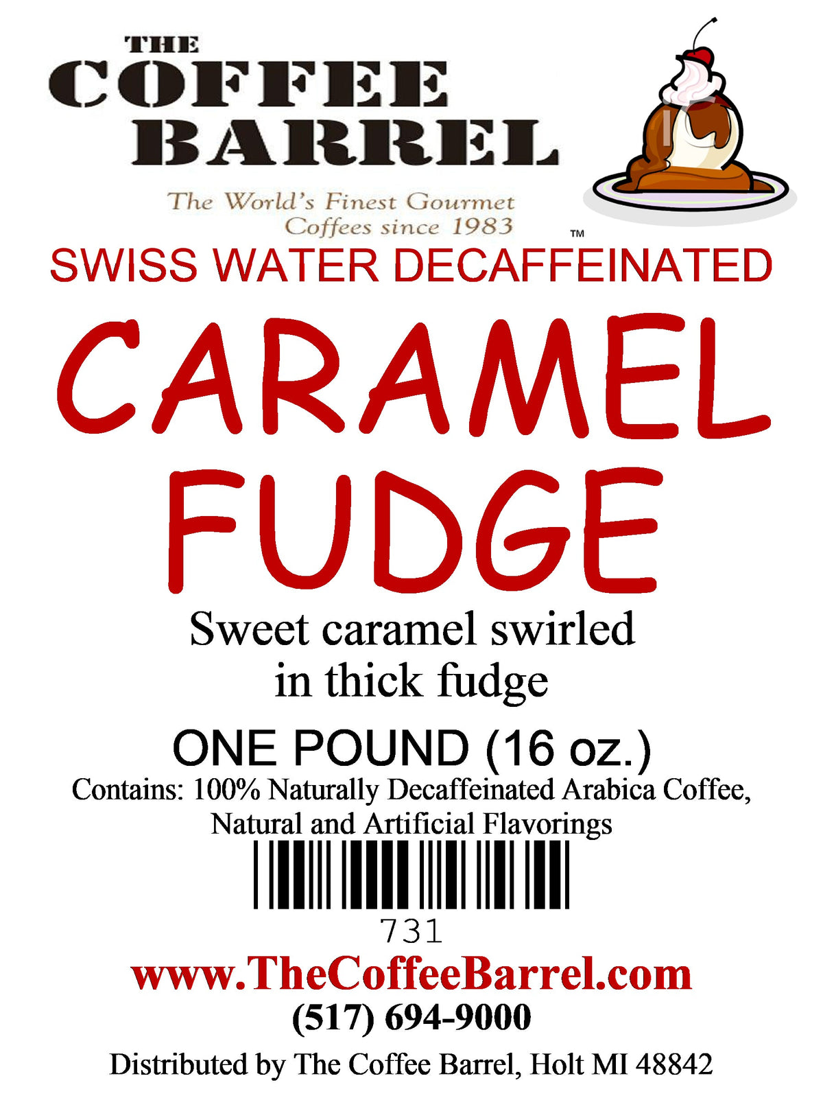 Caramel Fudge- Decaffeinated