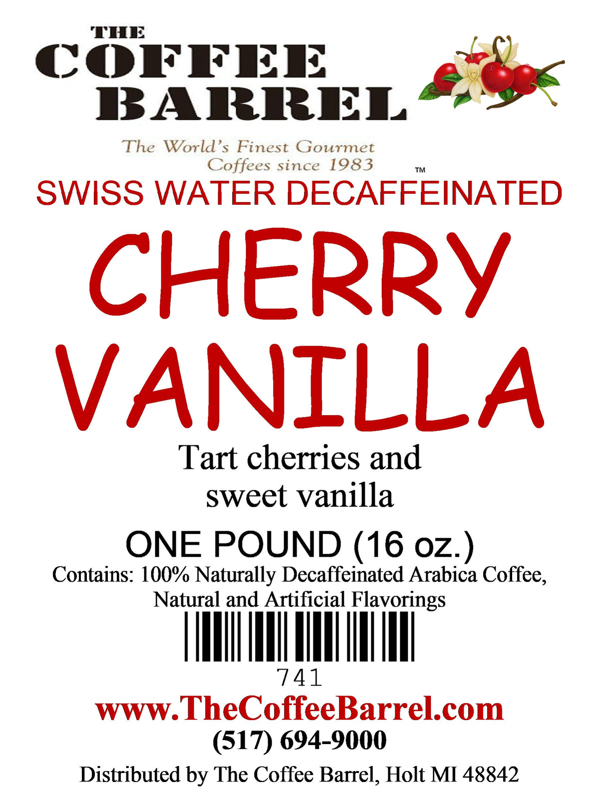 Cherry Vanilla- Decaffeinated