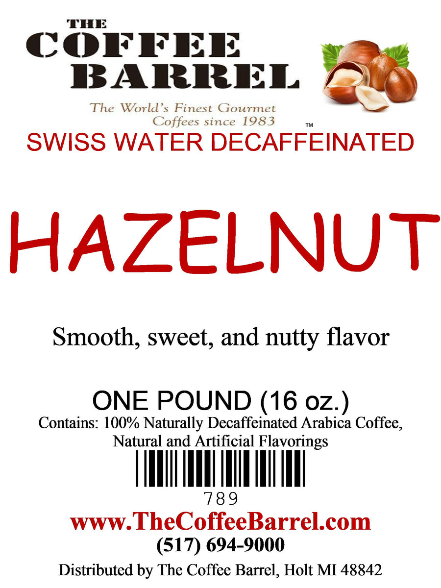Hazelnut- Decaffeinated