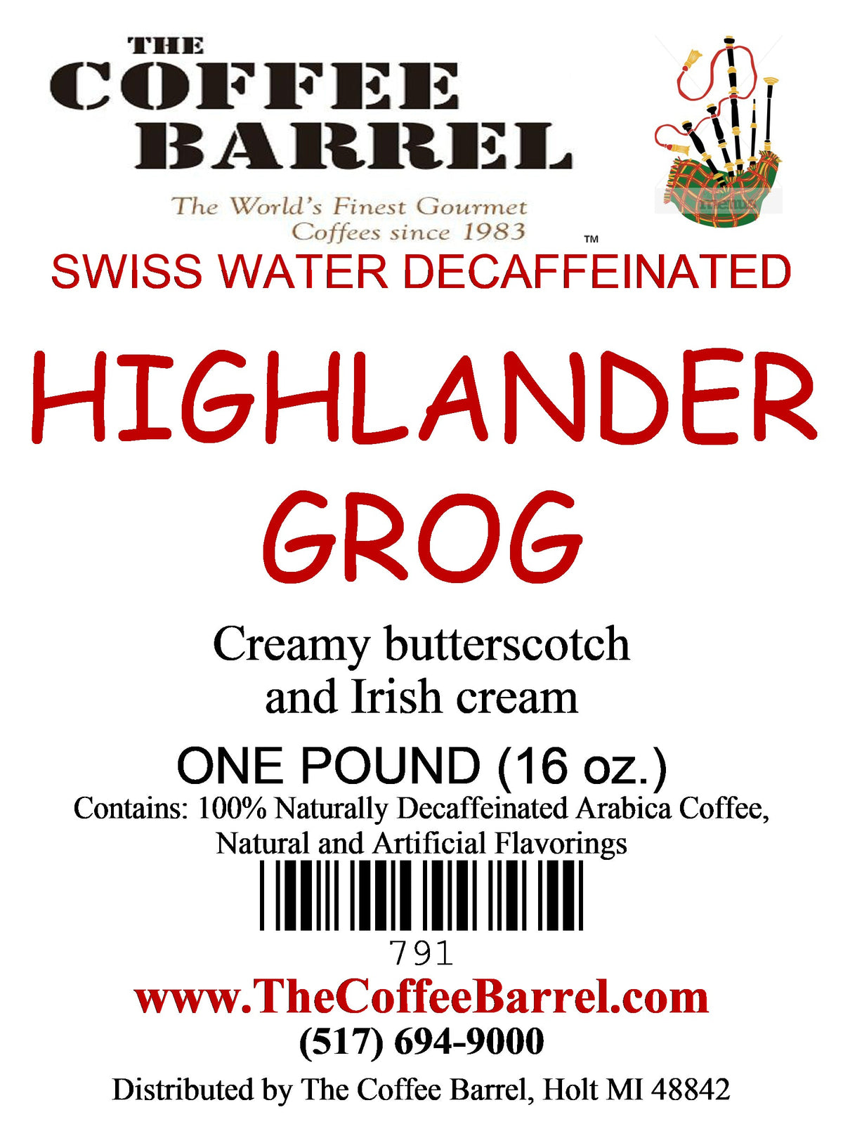 Highlander Grog- Decaffeinated