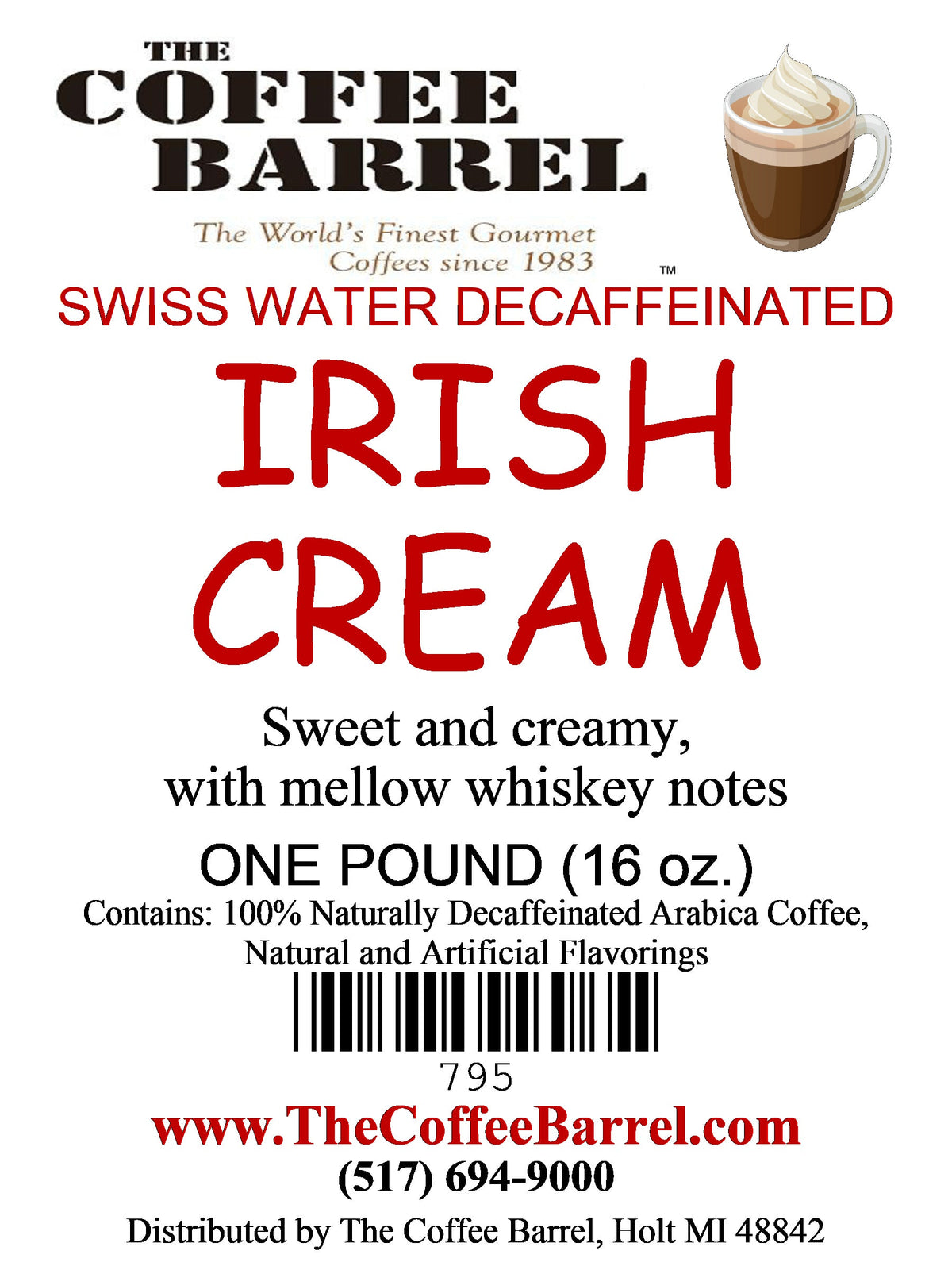 Irish Cream- Decaffeinated