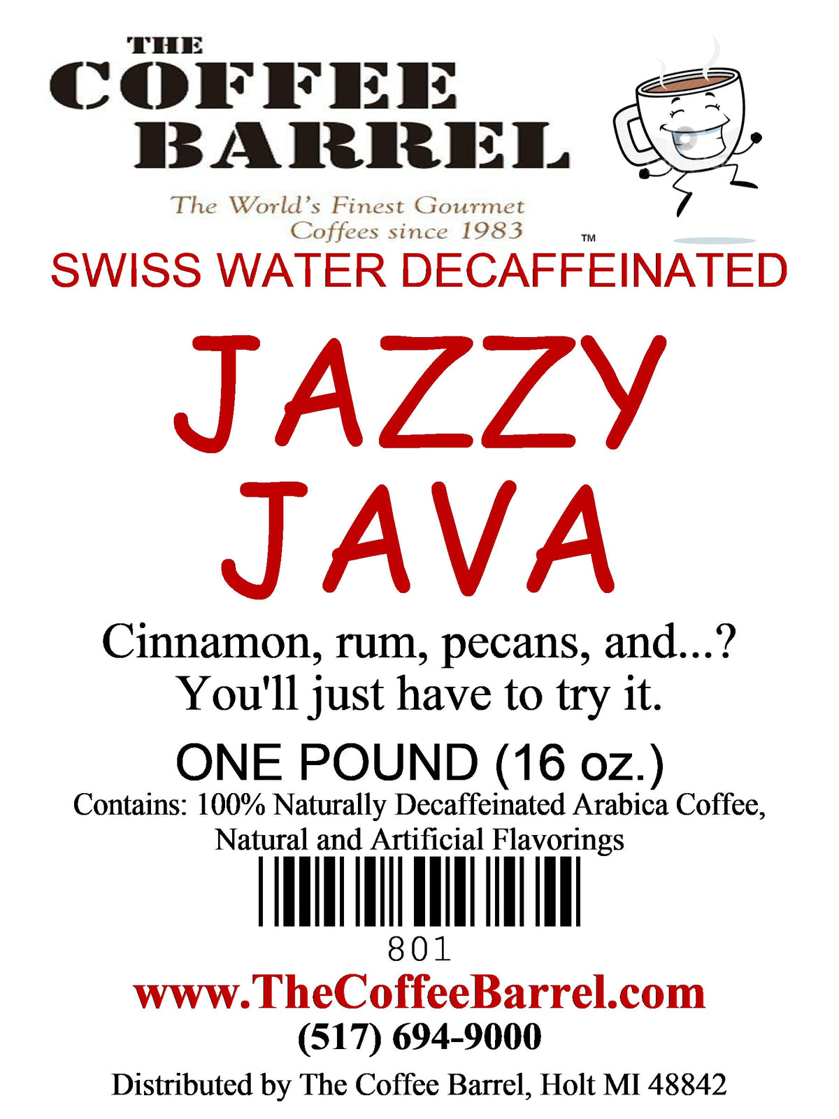 Jazzy Java- Decaffeinated