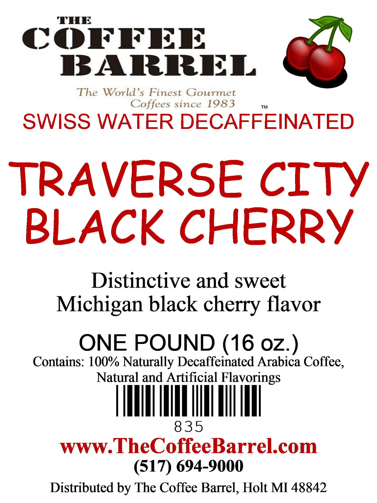 Traverse City Black Cherry- Decaffeinated