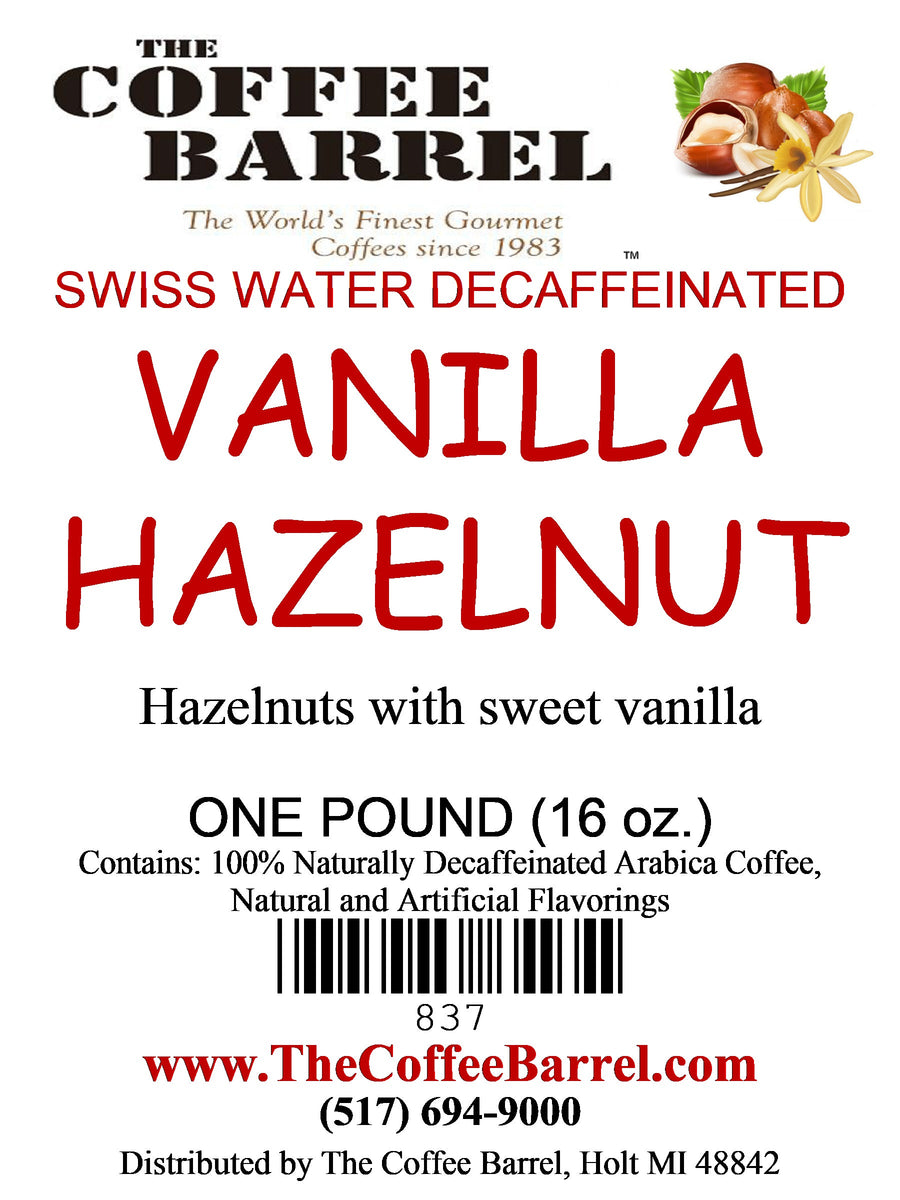 Vanilla Hazelnut- Decaffeinated